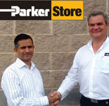 Pravesh Pivarilall (l), managing director of ParkerStore, Pinetown, seen with Mark Johnson, channel sales and marketing manager, Parker Hannifin.